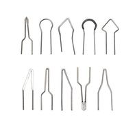 FTVOGUE Set de 10 Pointes de Pyrographie, Diamètre 1mm pour Stylo à Bois | Matériau Nicochrome, Température élevée jusqu'à 1000°C, adapté au Bois, Cuir, Calebasse, Bambou, Interchangeable pour