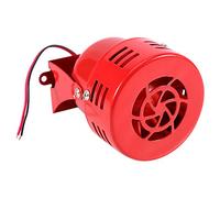FTVOGUE Sirène de Moteur, Klaxon 12 V pour Voiture électrique, Camion, Moto, Sirène de Raid Aérien, Alarme Puissante pour Véhicules électriques, Motos, Alarmes Industrielles Rouge