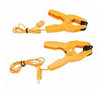 FTVOGUE Sonde de Température pour Tuyau, Fixation par Pince, Mesures de | Câble de 85 cm pour zones difficiles d\'accès, compatibilité thermocouple type K, idéal pour la plomberie