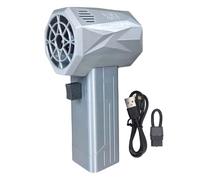 FTVOGUE Souffleur à Jet Sec, Moteur sans Balais Haute Vitesse de 64 Mm, Vitesse du Vent de 240 Km/h, Poussée de 1400 G, Fibre de Carbone LéGère 400 G pour Le Séchage de la Voiture, Le (Silver)