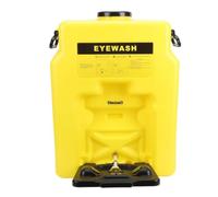 FTVOGUE Station de Rinçage Oculaire, 14 Gallons Double Sortie Murale | Polyéthylène, Environnements de Laboratoire et D'usine, Compatible avec Eau Stérile ou Saline, équipement D'irrigation