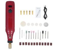 FTVOGUE Stylo à Outil Rotatif sans Fil, Mini Meuleuse ABS avec 3 Vitesses 5000 10 000 15 000 Tr/min, Graveur électrique Rechargeable 3,7 V pour le Polissage, le Meulage, le Nettoyage, l'artisanat