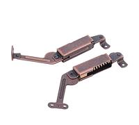 FTVOGUE Support de Couvercle à Ressort, Charnière de Couvercle à Fermeture Douce en Fer pour Armoires et Bibliothèques, Construction Robuste, Adaptée aux Applications de Meubles (bras moyen)