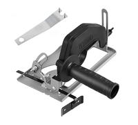 FTVOGUE Support de Positionnement en Métal pour Meuleuse d'angle Réglable, Machine de DéCoupe, Base à Rainurer avec Règle, Poignée Auxiliaire Antidérapante pour la Coupe du Bois, de la Pierre et du