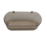 FTVOGUE Support de Rangement à Ventouse de Salle de Bain, Support de Rangement de Tassement de Ventouse, Caddy de Douche de Drainage Efficace en Plastique Multifonctionnel avec, Raccords