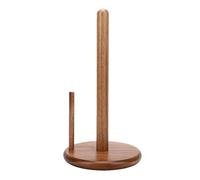 FTVOGUE Support de Rouleau de Serviettes en Papier en Bois Robuste, avec Base Lestée, Support Efficace pour Un Nettoyage Rapide