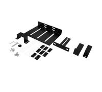 FTVOGUE Support PC Réglable sous Le Bureau, capacité de Charge de 20kg, avec Outil, Assemblage Libre, Coussinets en Silicone pour Pieds à Tube carré, Bureau à Domicile