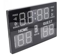 FTVOGUE Tableau D'Affichage Numérique avec écran LED 11 Chiffres, Haut-Parleur, Affichage des Périodes et Fautes, Minuteur D'attaque et Télécommande pour Basketball Volleyball et (Prise UE)