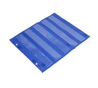 FTVOGUE Tableau de Poche Magnétique, 5 Rangées de Poches Transparentes pour les équations Mathématiques du Vocabulaire, avec Aimants Intégrés et Attaches à Boucles à Crochets, pour (BLUE)