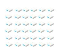 FTVOGUE Tampons de Recharge pour Brosse de Toilette Jetables, 36 Pièces, | Pâte de Bois Soluble, Gommage Convexe Concave, Utilisation dans la Salle de Bain à Domicile, Nettoyant pour Cuvette de
