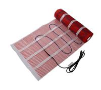 FTVOGUE Tapis Chauffant au Sol Système de Chaleur Radiante électrique 220 V Grande Taille avec Thermostat et Capteur Cordon d'alimentation de 2,5 M Chauffage par le Sol pour la Maison, la Salle de