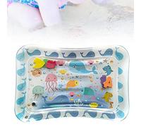 FTVOGUE Tapis d'eau Gonflable de Coussin de Glace de bébé pour des Tout-Petits Jouet de Jeu de Vie Marine pour la Stimulation Sensorielle, Matériel Bleu de PVC de 50 * 70 Cm