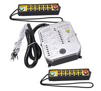 FTVOGUE Télécommande Industrielle AC220V étanche Grue Télécommande Double Poignée émetteur Récepteur pour Palan Convoyeur CNC équipement 1 Ensemble (AC220V)
