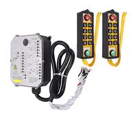 FTVOGUE Télécommande Industrielle, Contrôleur de Grue 800 MHz AC220 V avec 10 Boutons et Indicateur LED, Accessoires de Levage pour Grues, Convoyeurs, équipement d'extraction de Charbon, Pompes à