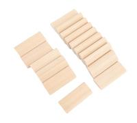FTVOGUE Tenon Domino en Bois de 50 Pièces, Bois de Hêtre Haute densité, Conception Solide et Durable pour un Assemblage de Précision dans l'Assemblage de Meubles et la Fabrication d'armoires