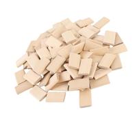 FTVOGUE Tenons en Bois de Hêtre, 100 Pièces, Chevilles en Bois Massif, Tenons Amples pour Meubles, Fabrication D'armoires, Ingénierie de Cadre avec Conception Plate et Fine