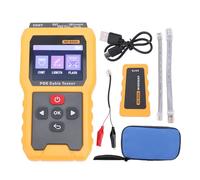 FTVOGUE Testeur de Câble PoE Écran 2,4 Pouces Testeur de Câble Ethernet avec Port Flash Mesure de la Longueur du Test de continuité Test de Charge de Puissance pour Câbles CAT5