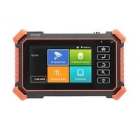 FTVOGUE Testeur de Caméra IP de sécurité, Testeur de Vidéosurveillance à écran Tactile IPS de 4 Pouces avec Prise en Charge 8K H.265 +, pour L'installation et la Maintenance de (Prise UE 100 à 240V)