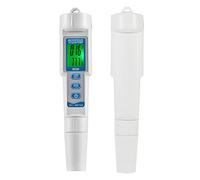 FTVOGUE Testeur de qualité de L'eau 3 en 1, Type Stylo PH EC, Compteur de | Sonde à électrode Remplaçable, Grand Rétroéclairage LCD, Idéale pour la Culture Hydroponique, les Aquariums, les Piscines