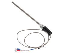 FTVOGUE Thermocouple de Type K, Sonde de Capteur de Température en Acier Inoxydable pour Mesure Industrielle, 0 à 752 °F, Conception Enfichable pour l'industrie Chimique et Plus (1m)