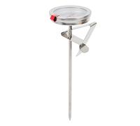 FTVOGUE Thermomètre à Friture, Outil en Acier Inoxydable avec Cadran de 5 Cm, Plage de 50 à 300 ℃ pour la Cuisine et la Fabrication de Bonbons (15 cm)