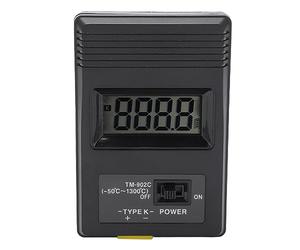 FTVOGUE Thermomètre LCD en Acier de qualité Industrielle, Détecteur de Température avec Thermocouple à Réponse Rapide pour la Mesure des Gaz, des Liquides et des Semi-solides