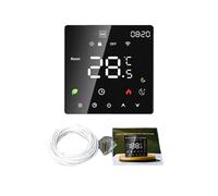 FTVOGUE Thermostat Intelligent avec écran LCD Couleur et Verrouillage Enfant, 5+1+1 Programmable pour Maison, Bureau, Hôtel (Chauffage électrique Wi-FI)