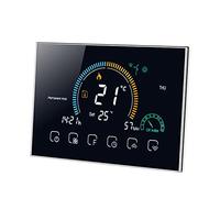 FTVOGUE Thermostat WiFi Intelligent écran Tactile LCD 4,8", Compatible Home, 6 Périodes Programmables 5+1+1 pour Chaudière Eau Gaz Chauffage, avec Affichage Indice UV humidité Fonction (WiFi)