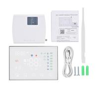 FTVOGUE Thermostat WiFi Intelligent Programmable, Régulateur de Température Numérique avec écran Tactile LED, Commande Vocale et Précision de 0,5°C (pour chaudière à gaz Chauffage électrique avec)