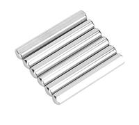 FTVOGUE Tige D'Arbre en Acier Inoxydable 40mm X 6mm, 6 Pièces, Arbre D pour Pièces de Robot de Voiture Jouet, Axe 'engrenage Industriel, Accessoire de Modèle de Bricolage