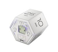 FTVOGUE Timer d'horloge Numérique Flip Timer Magnetic Cube Countdown, d'horloge Numérique avec Modes de Synchronisation Double, Alerte Sonore Mute pour l'exercice de Cuisson 'études de Bureau,