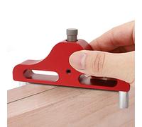 FTVOGUE Traceur Central, Détecteur de Centre en Alliage d'aluminium avec Pointe Amovible, Outil de Mesure de Haute Précision pour le Travail du Bois, adapté au Traçage, Comprend une clé et une Tête