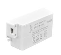 FTVOGUE Transformateur LED ABS 15 W DC24 V 100 à 240 V Entrée 0,625 A Sortie Compact 3 X 1,5 X 0,9 Pouces pour Vitrine d'armoire G4 MR11 MR16 Lumières LED Usage Domestique