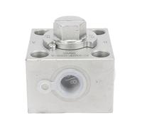 FTVOGUE Vanne de Dérivation à Trois Voies, Vanne d'accélérateur pour Mini-pelle en Acier allié pour Accessoires Hydrauliques, Pièces de Rechange de de Dérivation à 3 Voies avec Vis pour Petites