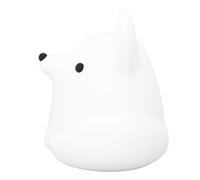 FTVOGUE Veilleuse en Forme de Renard Mignon, Contrôle du Robinet en Silicone, Lampe Rechargeable par USB pour Chambre d'enfant, Décoration de Dortoir avec Batterie 1200 MAh
