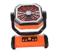 FTVOGUE Ventilateur de Camping Rechargeable 20 000 MAh, Ventilateur Portable à Piles avec Lumière LED, Minuterie Télécommandée, pour Tente Extérieure, Camping-car, Pique-nique, Panne