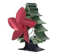 FTVOGUE Ventilateur de Poêle à Chaleur à 5 Pales, Ventilateur de Cheminée Thermoélectrique à Vitesse Réglable avec Démarrage Automatique pour Poêles à Charbon à Granulés de Bois