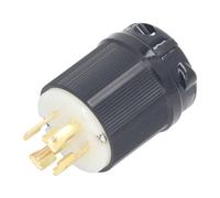 FTVOGUE Verrouillage du Générateur de Bouchons Durables 30A 120/208 Adaptateur de Blocage pour les Appareils de Machine, Connexion en Laiton, Bol en Nylon pour Dispositifs Industriels et électroniques