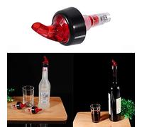 FTVOGUE Verseur de Bouteille mesuré en Plastique de 50 Ml, Distributeur de Liqueur, Bec Verseur pour Vin, Cocktail, Jus, Sirop, Huile avec Matériau Sûr de qualité Alimentaire (rouge)