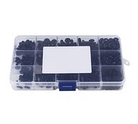 FTVOGUE Vis à Tête Plate à Douille Hexagonale M3 M4 M5, Attaches en Acier allié avec Boîte en Plastique pour Applications de Meubles et de Machines