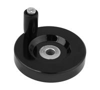 FTVOGUE Volant de Machine en Bakélite, Poignée Rotative Noire, Tour Ronde Industrielle, 8 x 63 mm, pour Fraiseuses et Tours