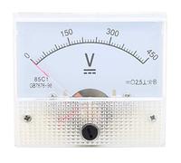 FTVOGUE Voltmètre ABS Pointeur Compteur de Tension DC 0 à 450 V échelle Lumineuse Lecture Stable de Haute Précision pour les Systèmes électriques de Carte de Test d'armoire de Distribution d'énergie