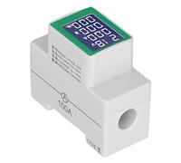 FTVOGUE Voltmètre Numérique sur Rail DIN, Ampèremètre pour la de L'énergie, Testeur de Compteur de Puissance à Large Plage de Mesure, Moniteur Multimètre au Format Clair pour Appareils électriques