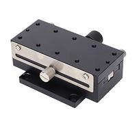 FTVOGUE X-Axis Manual Fine-Tune Stage, Dovetail Guide Rack Drive | Coulissement contrôlé par pommeau de vitesse, corps en alliage d\'aluminium, protection des bords d\'angle R,