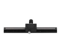 FTVOGUE X-Axis Manual Linear Stage, Dovetail Groove & Gear Knob, 200mm | Table coulissante en alliage d\'aluminium, réglage précis, entraînement à crémaillère et pignon, protection des bords