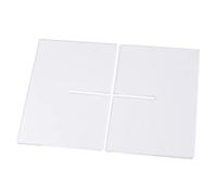 FTVOGUE X Rack de Livres de Stand de Chevale en Forme de la Forme en Forme avec des Couleurs Transparentes Noires Blanches pour le Menu de Livres de Cuisine Affichant dans la Salle (Transparent)
