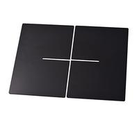 FTVOGUE X Rack de Livres de Stand de Chevale en Forme de la Forme en Forme avec des Couleurs Transparentes Noires Blanches pour le Menu de Livres de Cuisine Affichant dans la Salle (BLACK)