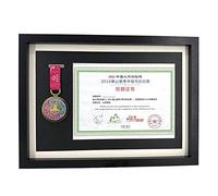 FTYYSWL Cadre de présentation en bois pour médailles de marathon, format A3, cadre photo créatif, boîte de rangement, cadre photo