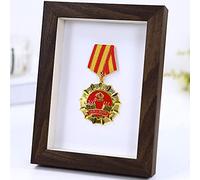 FTYYSWL Cadre de présentation pour médailles, marathon, titre et présentoir, médaille militaire/guerre/sport, boîte de rangement pour souvenirs