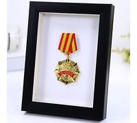 FTYYSWL Cadre de présentation pour médailles, marathon, titre et présentoir, médaille militaire/guerre/sport, boîte de rangement pour souvenirs
